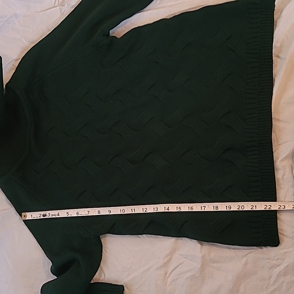 Dark Green Turtleneck Sweater - Picture 6 of 7
